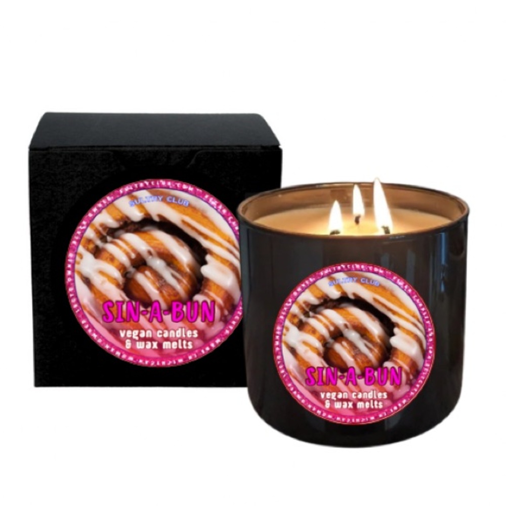 Sin-A-Bun 3 Wick Candle